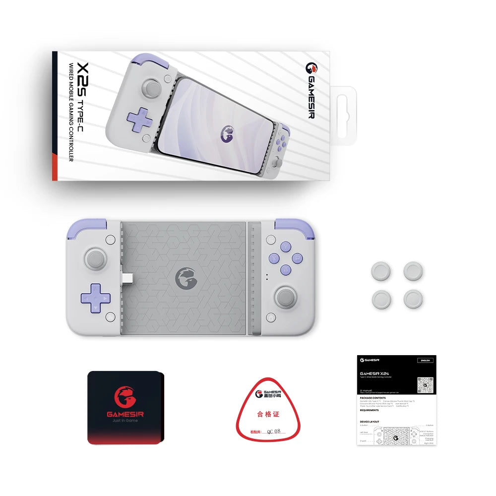 GameSir X2s Bluetooth Gamepad for Android iPhone 15 Series Hall Effect Gaming Controller for Xbox Game Pass STADIA XCloud