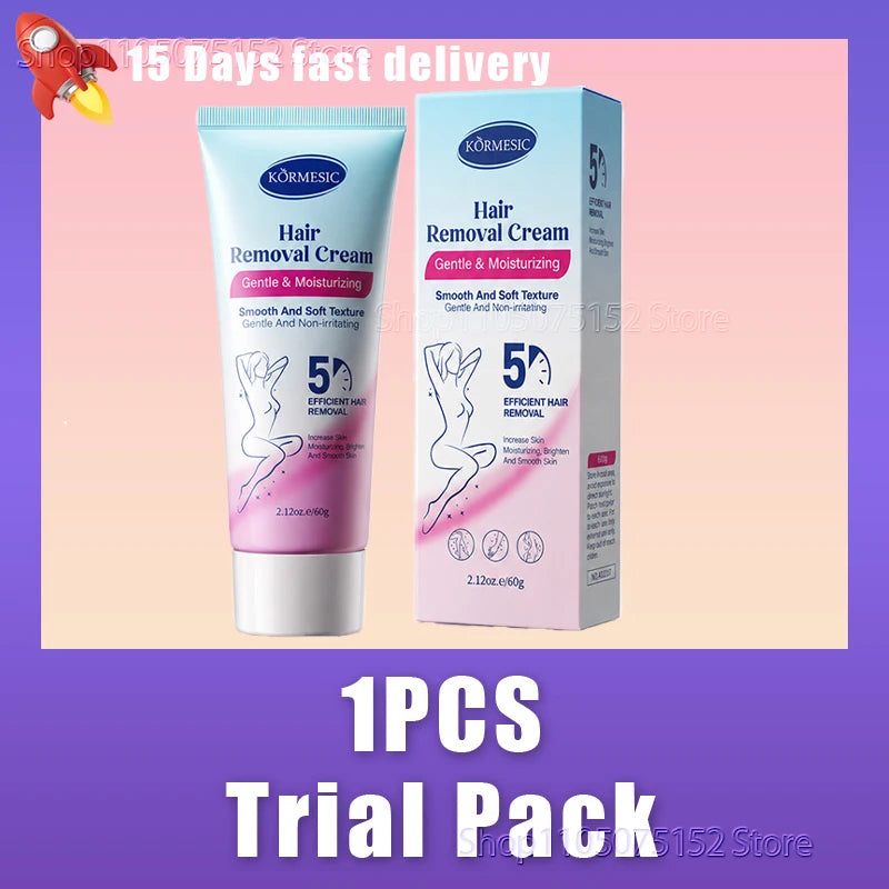 Hair Removal Cream Body Hair Remover Gentle Depilatory Cream Moisturizing Smooth Skin Care for Women Men Legs Arms Underarm Dail