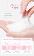Vitamin C Sakura Facial Cleanser Face Wash Foam Foam Face Cleanser Moisturizing Whitening Anti-aging  Wrinkle Skin Care