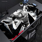 Anime Mask Girl Mouse Pad YUki Aim Gaming Speed Mouse Mat Game Premium Mousepad Gamer E-Sports Desk Mat Computer Keyboard Mats