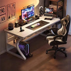 80x50cm Gaming Desk Metal Frame Modern Home Office Table Study Writing Desk Workstation Work Table for Bedroom Office Gaming Room