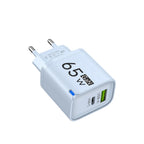 65W 2 In 1 USB Type C Fast Charging Charger PD High Speed Charge For iPhone Xiaomi Huawei Samsung Oneplus Mobile Phone Adapter
