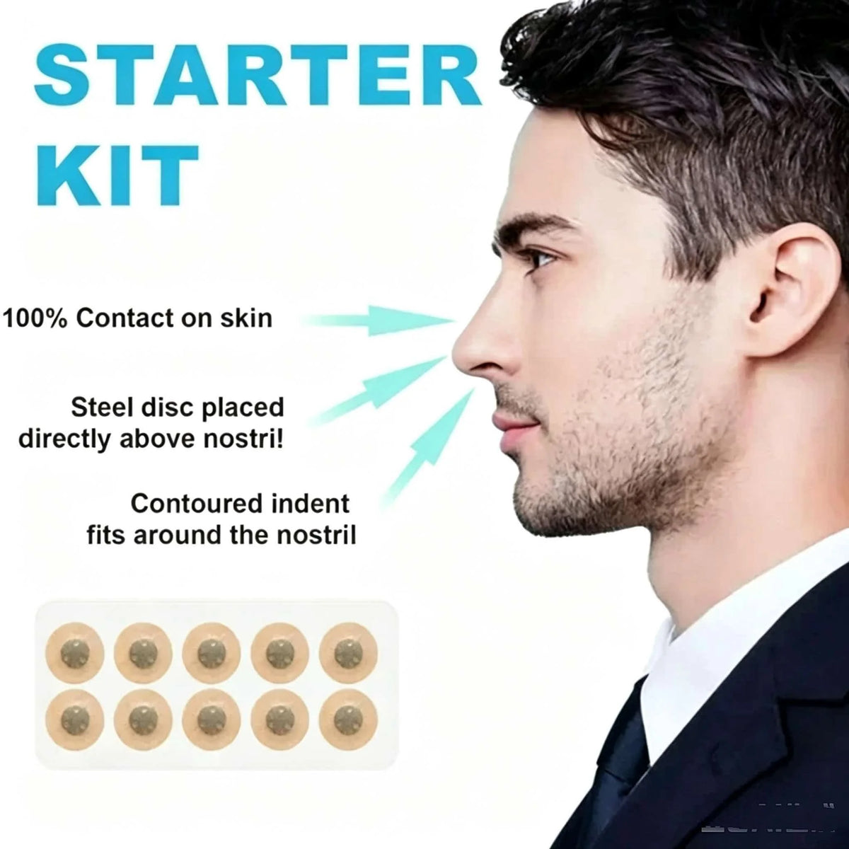 Magnetic Nose Fitness Bar | Anti Sweat Grip Design | Physical Support | Exercise/Daily Use Accessories. Exercise/Sleep Use
