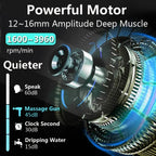Fascial Massage Gun Electric Percussion Pistol Massager Body Neck Back Deep Tissue Muscle Relaxation Massage Gun Fitness