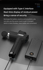 Booster M2-D Massage Gun Deep Tissue Percussion Neck Back Body Massager Portable Fascia Gun Muscle Relaxation Electric Massager