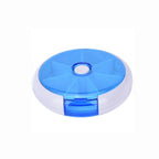 Simple Rotating Seven-grid Pill Box 7 Day Weekly Pill Box Plastic Sealed Travel Pill Case Granule Storage