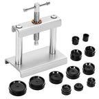 Professional Watch Back Case Presser Closing Metal Capping Machine Watch Press Set for Change Battery Watchmaker Maintenance Kit
