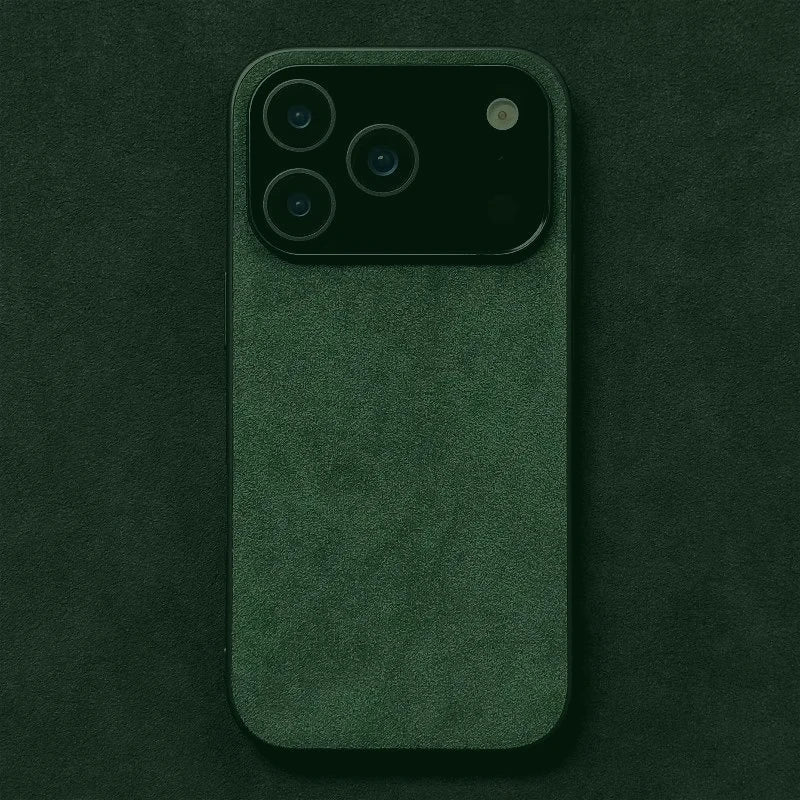 Solid Color Alcantara Phone Case for iPhone 17 Pro Max 17air 16 Pro 16E 15 Plus 14 13 12 Mini 11 XS XR Suede Leather Hard Cover