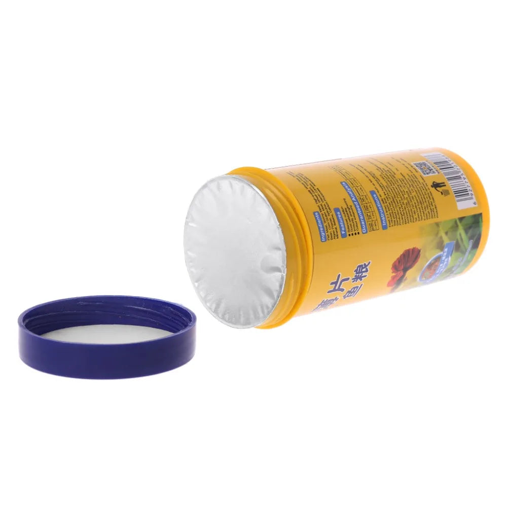 NEW Fish Food Pellets Small Ornamental Fish Growth Mini Pellet Balanced Diet High Protein Spirulina Color Enhanced Formula