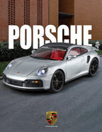 1:24 Porsche 911 992 Turbo S Alloy Sports Car Model Diecast Metal Racing Vehicles Car Model Simulation Sound Light Kids Toy Gift