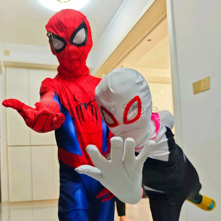 Popular Web Slinger Superhero Zentai Suit Full Coverage Cosplay Bodysuit Halloween Themed Outfit Collectible Attire for Holiday