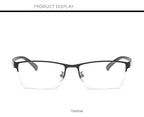 Semi-Rimless Steampunk Shortsighted Prescription Glasses Women Men Anti Blue Rays Computer Myopia Spectacles 0 -0.5 -0.75 To -6