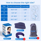 VELPEAU Foam Neck Support Brace for Neck Pain and Posture Correction, Adjustable Cervical Collar with Replaceable Sleeve