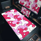 Gaming Mouse Pads Large Size Table Pad Blue White Strata Liquid Mouse Pad Computer Play Mat Leather Mouse Pad Keyboard Desk Mat