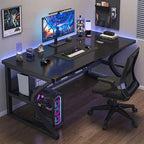 80x50cm Gaming Desk Metal Frame Modern Home Office Table Study Writing Desk Workstation Work Table for Bedroom Office Gaming Room
