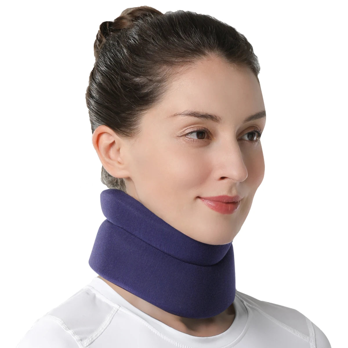 VELPEAU Foam Neck Support Brace for Neck Pain and Posture Correction, Adjustable Cervical Collar with Replaceable Sleeve