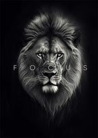 Animal Motivation Poster Panther Lion Motivational Canvas Posters Prints Canvas Painting Focus Conquer Fearless Mural Wall Decor