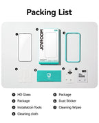 Joyroom 3/2/1PCS HD Glass For iPhone 18 17 16 15 Pro Max Screen Protector Full Screen Glass Protection For iPhone 18 17 16 15Pro