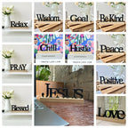 Inspirational Portuguese Wooden Table Sign - Motivational Home & Office Decor, Versatile Centerpiece For Any Room Motivational