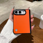 For iPhone Duo iPhone18 Fold Skin Feel Luxury Case With Hinge Protector Lens Protection Shockproof Anti Drop Back Cover Funda