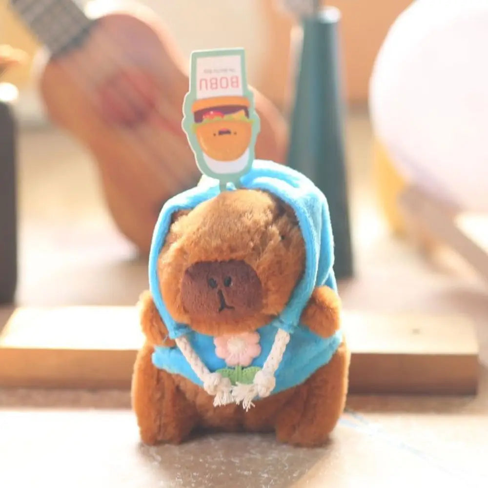 Cute Capybara Plush Toy Hoodie with Wings Simulation Doll Small Size Stuffed Animals Anime Fluffty Toy Birthday Party