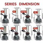 Heyword 22000lm 160W 1860 CSP Chip 3000k/4300k/6000k/8000k Car LED Headlight H4 H7 H1 LED Headlights 9005 H7 H9 H11 fog Light