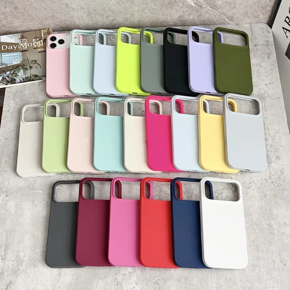 Liquid Silicone Phone Case For iPhone 17 16 ProMax 14 12 13 15 Pro Case for iPhone 17 16 13 Pro Max 11 Shockproof With Box Cover
