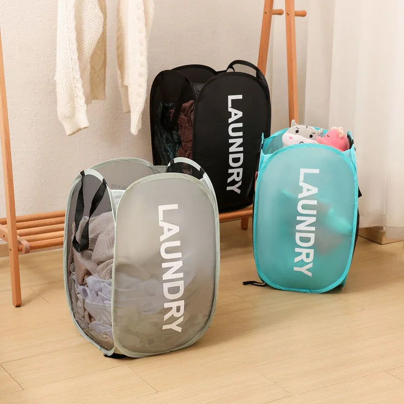 Extra Large Foldable Laundry Hamper Basket - Thickened Wear-resistant Storage Organizer for Bathroom, Dormitory, Closet,Portable