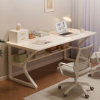 80x50cm Gaming Desk Metal Frame Modern Home Office Table Study Writing Desk Workstation Work Table for Bedroom Office Gaming Room