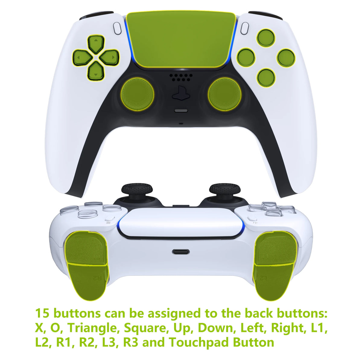 eXtremeRate Back Paddles Programable RISE V3 Remap Kit for ps5 Controller BDM-030/040/050, Upgrade Board Back Shell Back Button