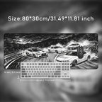 Black And White Drift Cars Mouse Pad Gamer XL HD Home Large New Mousepad XXL keyboard pad Carpet Gaming laptop Desktop Mouse Pad