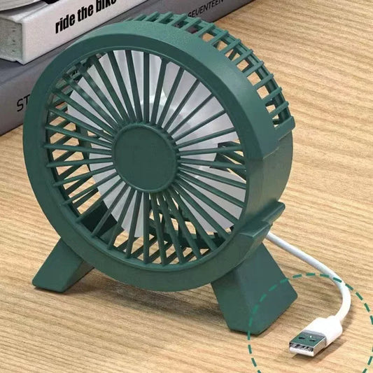 Ultra Quiet Rechargeable Desk Fan – Compact, USB Plug-In, Perfect for Office & Bedroom