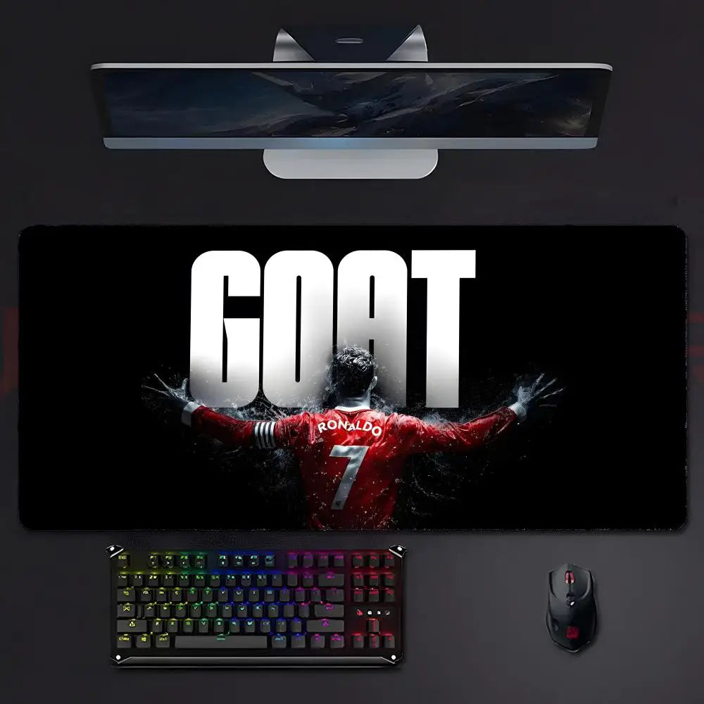 athlete legendary CR7 c-C-Cristiano R-RRonaldo Mouse Pad Mousepad Large Gaming LockEdge Thickened PC Table Desk Mat