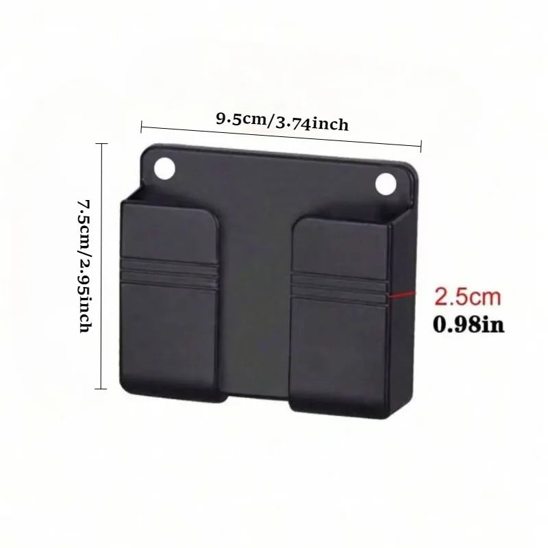 4 Piece Wall Mounted Phone Holder Organizer With Adhesive Charging Dock
