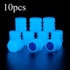 10pcs Luminous Valve Stem Cap Universal Car Decor