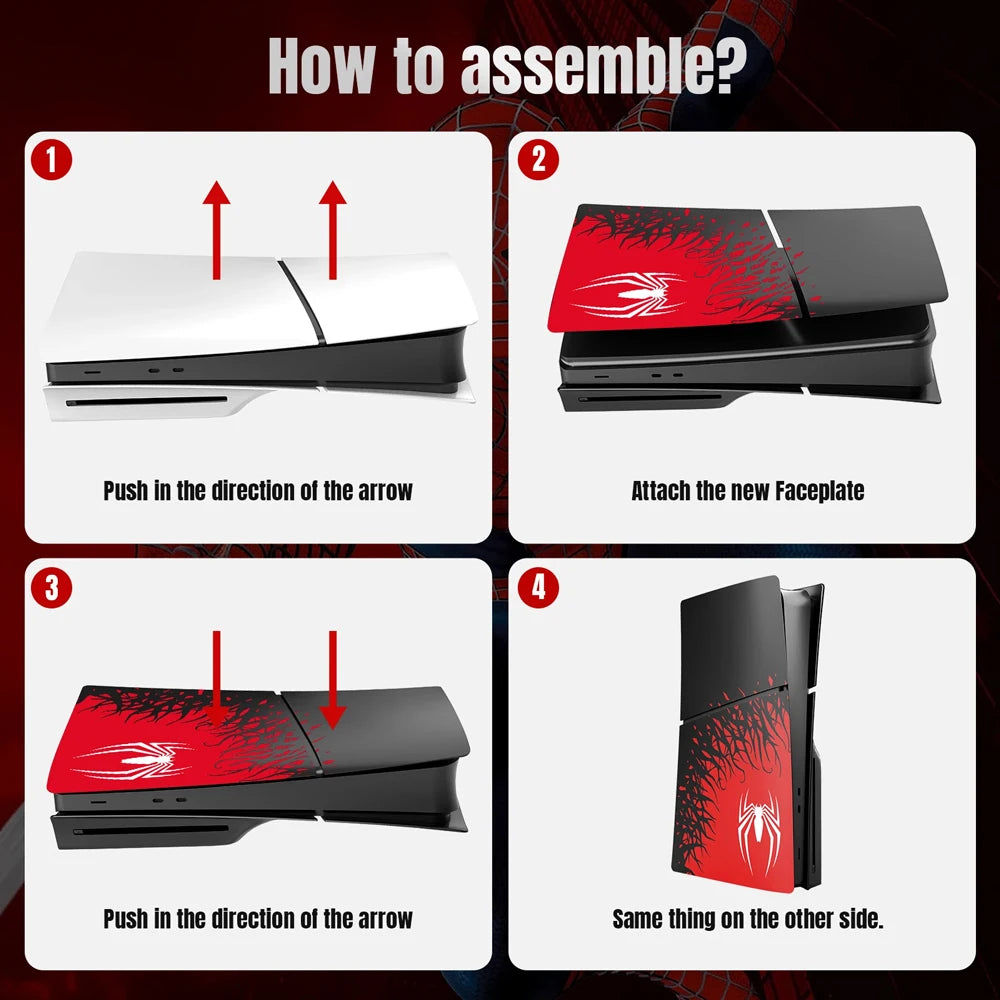 PS5 Slim Faceplate with Cooling Vent – Disc & Digital