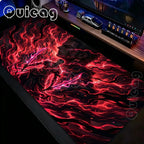 XXL Large Anti-Slip Rubber Mouse Mat One Piece Roronoa Zoro Gaming Mouse Pad Stitched Edge Desk Mat for PC Gamer Keyboard Laptop