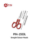 PIN 13cm/5.12inch Stainless Steel Embroidery Scissors - 2 Styles (Straight & Curved Head) for Sewing & Crafts Sewing Scissors