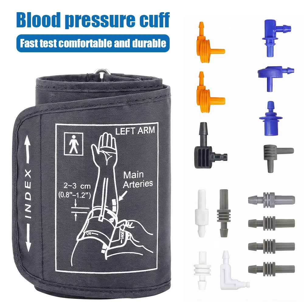Adjustable Arm Blood Pressure Cuff 15-24cm 30-43cm 32-52cm Sphygmomanometer Sleeve Belt Medical Household Blood Pressure Monitor