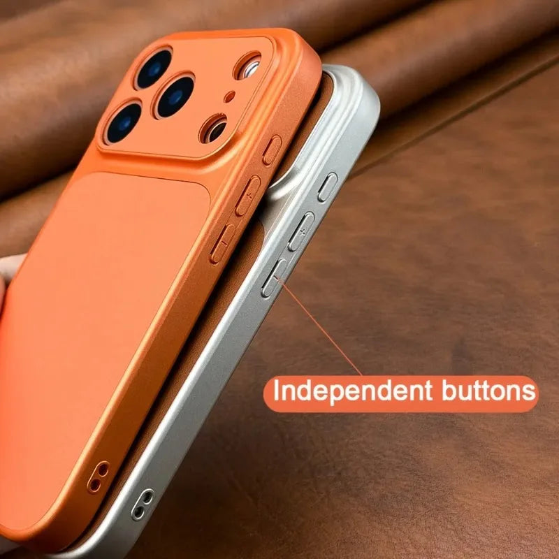 Luxurious New Orange Retro Phone Case For iPhone 18 17Air 16 15 14 17Pro 17Promax Soft-sided Hard Case