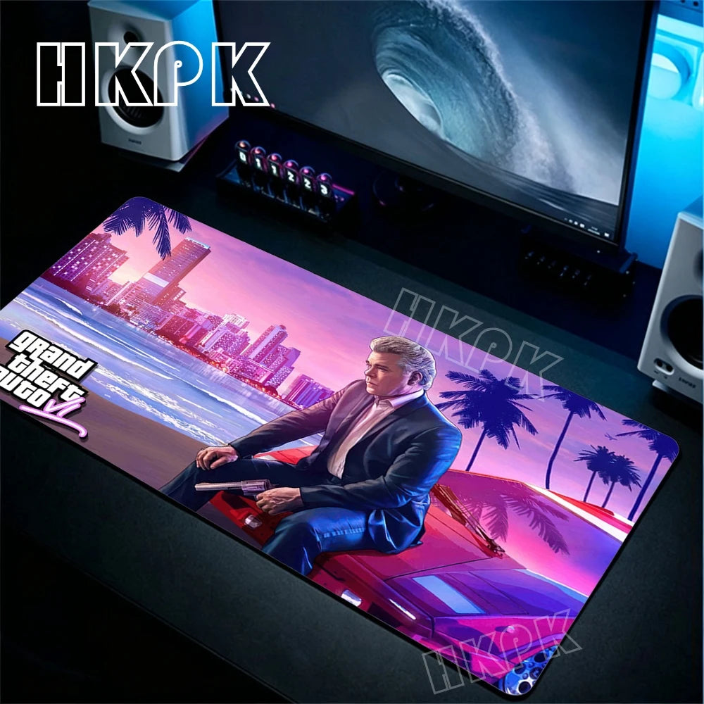 XL Grand Theft Auto GTA Mouse Pad Gamer Computer Office Accessories Mousepad Rubber anti Slip Big Mat Giving Gifts to Boyfriends