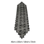 Halloween Table Runner Tablecloth Spider Web Halloween Black Fireplace Mantel Cover for Home Party Halloween Decoration