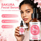 JUINHOU 4pcs Vitamin C + Retinol +Sakura + Hyaluronic Acid Serum Brightening & Hydration Combo Supple Skin For All Skin Type