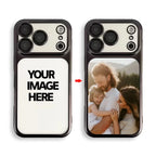 Custom Photo Picture Case for iPhone 18 17 Pro Max 16 15 14 13 Plus Air Matte PC Plating Camera Protector Couple Family UV Print