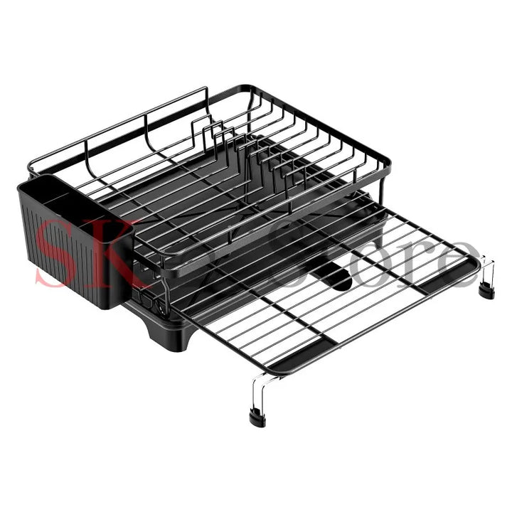 Kitchen countertop rack, household retractable dishes, chopsticks, dishes, cutlery, kitchen storage rack