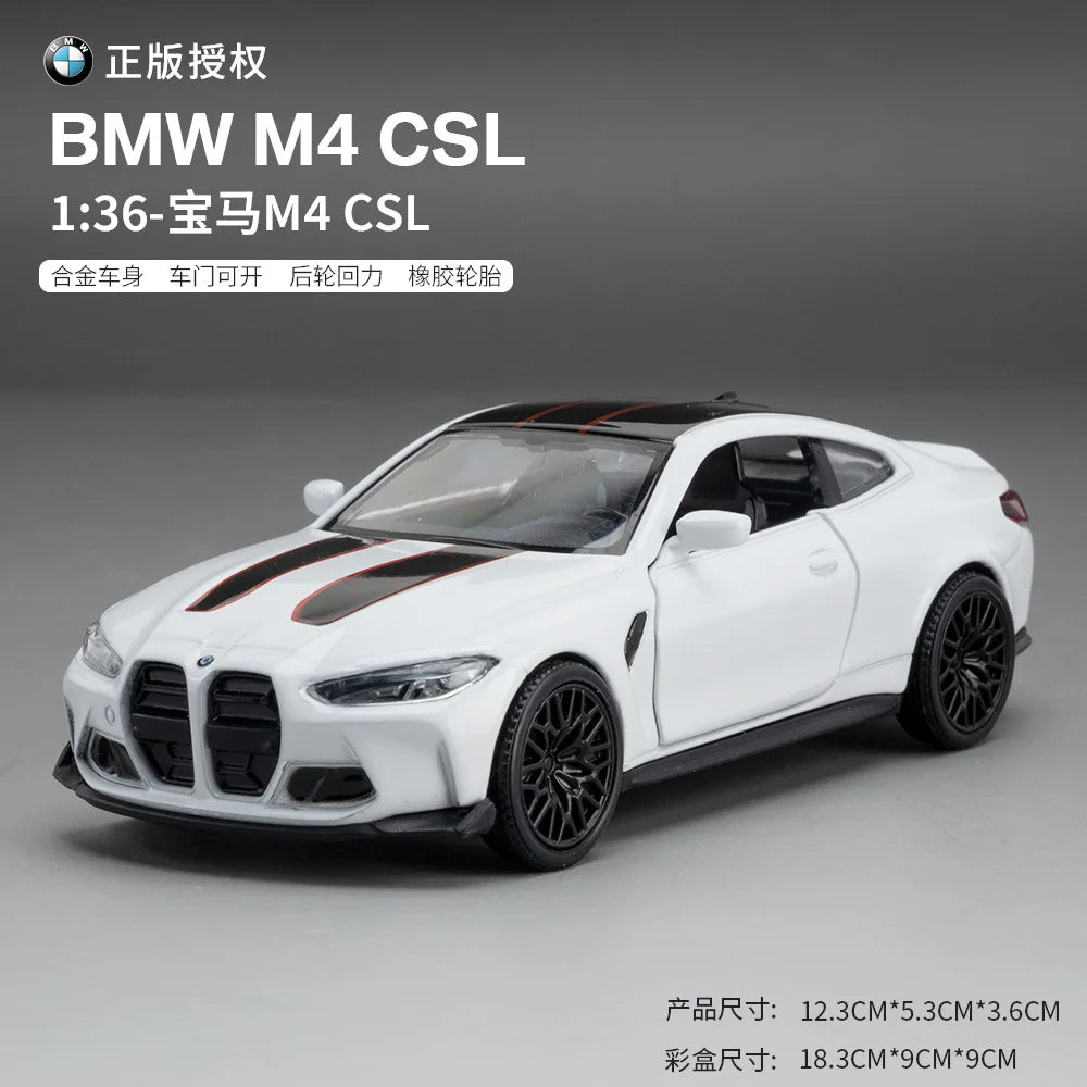1:36 M4 CSL Sports Car Metal Toy Alloy Car Diecasts & Toy Vehicles Car Model Model Car