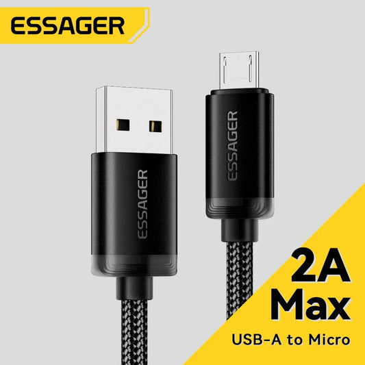 Essager Micro Usb Fast Charging Cable For Phones Data Sync Cord