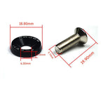 10 PCS M6 Automotive Hexagonal Fasteners, Mudguard Washers, Bumper Engine, Concave Screws, JDM Aluminum Mudguard Washers