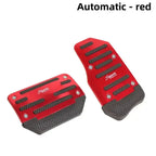 New 2Pcs/3Pcs/set Universal Non-Slip Aluminum Manual Transmission Car Pedal Cover Set Kit Pedali Red/Blue/Silver Car Accessories