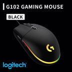 g102 Logitech G102/g203/g402 Logitech G102 Wired Gaming Mouse, Adjustable 200-8000 DPI, Comfort Grip, RGB Backlit for PC Laptops